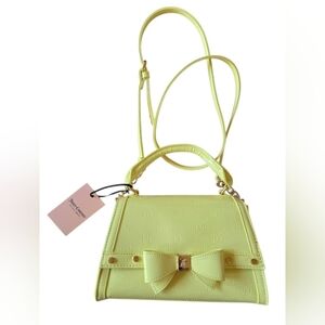 Juicy Couture Yellow Mini Bow Crossbody Bag
